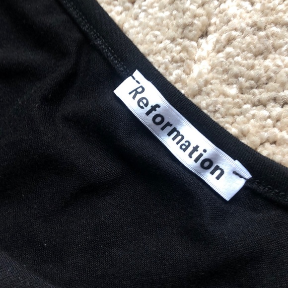 🌟nwot Reformation Kara Black Bodysuit s l - Picture 6 of 7